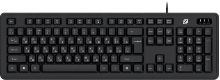Клавиатура Оклик K175 черный USB Multimedia кабель 1.8м