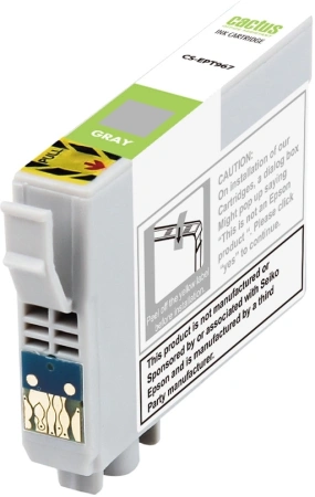 Картридж струйный Cactus CS-EPT967 T0967 серый (13мл) для Epson Stylus Photo R2880 с чипом