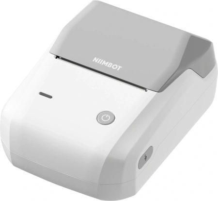 Термопринтер Niimbot B1 (1746887) 203dpi 50мм/с/USB/BT для печ.этик. серебристый