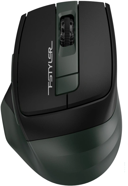 Мышь A4Tech Fstyler FB35 зеленый/черный оптическая 2000dpi беспров. BT/Radio USB для ноутбука 6but (FB35 MIDLIGHT GREEN)