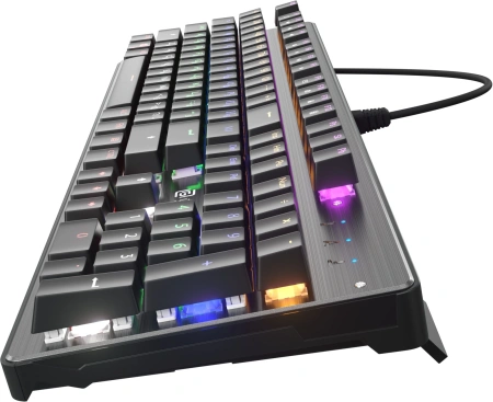 Клавиатура Оклик 970G Dark Knight механическая черный/серебристый USB for gamer LED