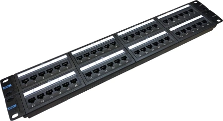 Патч-панель Lanmaster TWT-PP48UTP/6 19" 2U 48xRJ45 кат.6 UTP