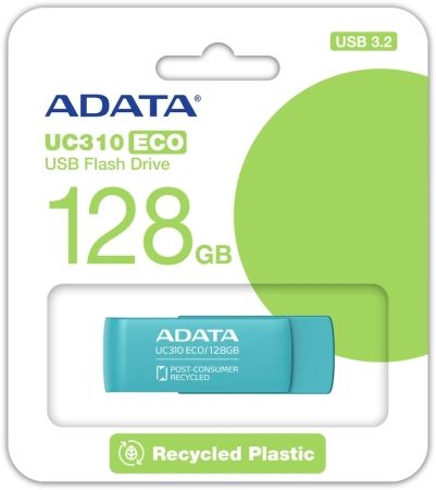 Флеш Диск A-Data 128GB UC310E UC310E-128G-RGN USB3.2 зеленый
