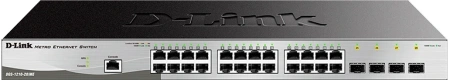 Коммутатор D-Link DGS-1210-28/ME/P DGS-1210-28/ME/P/B (L2) 24x1Гбит/с 24xКомбо(1000BASE-T/SFP) 4SFP управляемый