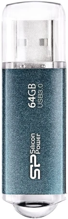 Флеш Диск Silicon Power 64Gb Marvel M01 SP064GBUF3M01V1B USB3.0 синий