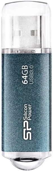 Флеш Диск Silicon Power 64Gb Marvel M01 SP064GBUF3M01V1B USB3.0 синий