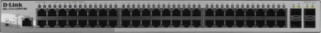 Коммутатор D-Link DGS-1210-52MPP/ME/B3A (L2) 48x1Гбит/с 4SFP 48PoE 740W управляемый