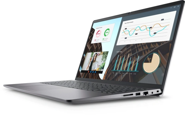 Ноутбук Dell Vostro 3530 Core i5 1335U 8Gb SSD512Gb Intel Iris Xe graphics 15.6" WVA FHD (1920x1080) Linux Ubuntu black WiFi BT Cam (3530-5850)