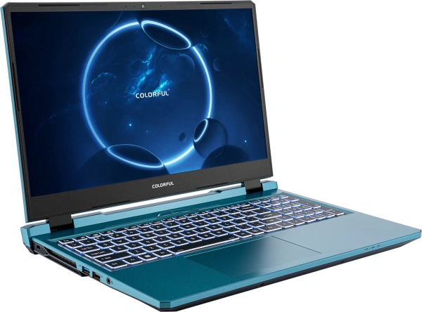 Ноутбук Сolorful Evol P15 23 Core i5 12450H 16Gb SSD512Gb NVIDIA GeForce RTX4060 6Gb 15.6" IPS FHD (1920x1080) Windows 11 Home Multi Language 64 blue WiFi BT Cam (A10003400430)