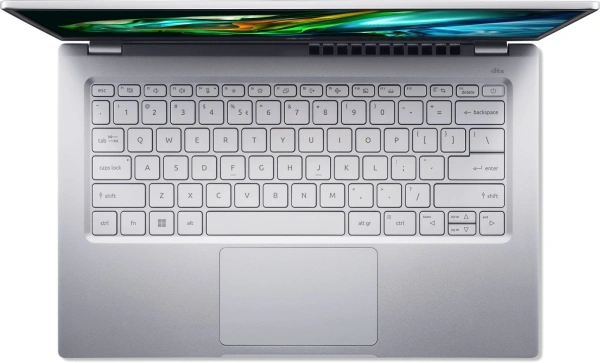 Ноутбук Acer Swift Go 14 SFG14-41-R466 Ryzen 5 7530U 8Gb SSD512Gb AMD Radeon Graphics 14" IPS FHD (1920x1080) Windows 11 Home silver WiFi BT Cam (NX.KG3CD.001)