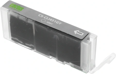 Картридж струйный Cactus CS-CLI451GY серый (12мл) для Canon MG6340/5440/IP7240 с чипом