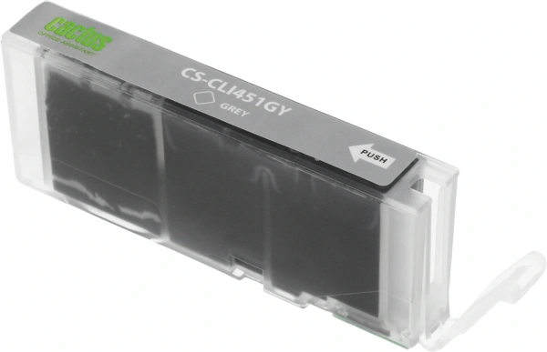 Картридж струйный Cactus CS-CLI451GY серый (12мл) для Canon MG6340/5440/IP7240 с чипом