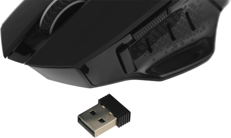 Мышь Redragon Mirage Pro черный оптическая 8000dpi беспров. USB для ноутбука (71432)
