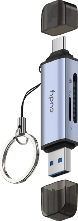 Разветвитель USB 3.2 Cudy UH200 2порт. серебристый