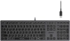 Клавиатура A4Tech FX60H серый USB slim LED (FX60H GREY/WHITE) кабель 1.5м