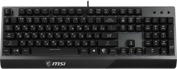 Клавиатура MSI GK30 RU черный USB Multimedia for gamer LED (подставка для запястий) (S11-04RU236-CLA) кабель 1.8м