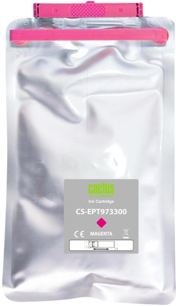 Картридж струйный Cactus CS-EPT973300 T9733 пурпурный (330мл) для Epson WorkForce WF-C869RD3TWFC/WF-C869RDTWF с чипом