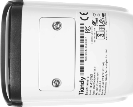 Камера видеонаблюдения IP Tiandy TC-C35WS I5W/E/Y/S/4mm/V5.0 4-4мм цв. корп.:белый