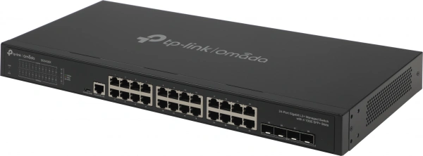 Коммутатор TP-Link SG3428X (L2+) 24x1Гбит/с 4SFP+ управляемый
