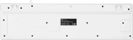 Клавиатура Оклик 420MRL белый USB slim Multimedia LED