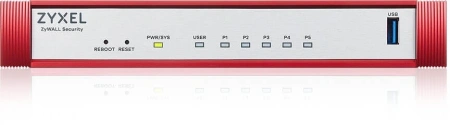 Межсетевой экран Zyxel USG Flex 50H (USGFLEX50H-EUCI01F) 10/100/1000BASE-TX красный