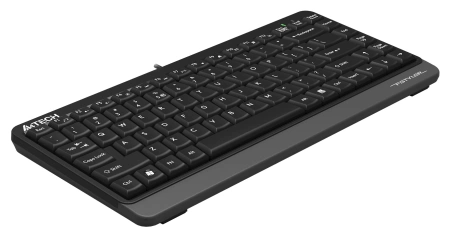 Клавиатура A4Tech FKS11 черный/серый USB (FKS11 GREY) кабель 1.5м