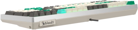 Клавиатура A4Tech Bloody S98 Pixels Green механическая белый/бежевый USB for gamer LED (S98)
