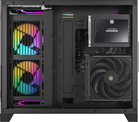Корпус Formula Crystal Z6M Floe черный без БП mATX 4x120mm 2xUSB3.0 audio bott PSU