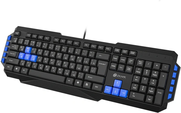 Клавиатура Оклик 750G FROST WAR черный/черный USB Multimedia for gamer (337452)
