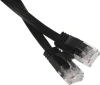 Патч-корд Buro Flat 10Гбит/с UTP 4 пары cat.6 Cu molded 3м черный RJ-45 (m)-RJ-45 (m) (BU-C6-FLAT-3M-B)
