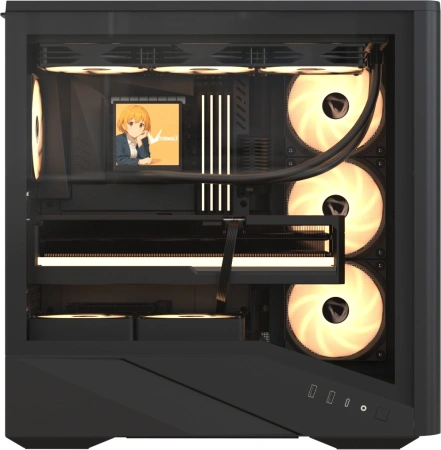 Корпус Formula Air Power G9 Duo черный без БП ATX 12x120mm 3x140mm 2xUSB3.0 audio bott PSU