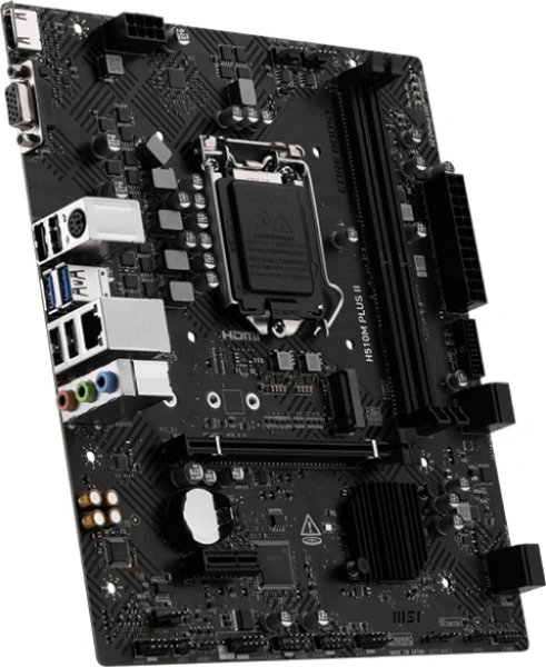Материнская плата MSI H510M PLUS II Soc-1200 Intel Z490 2xDDR4 mATX AC`97 8ch(7.1) GbLAN+VGA+HDMI
