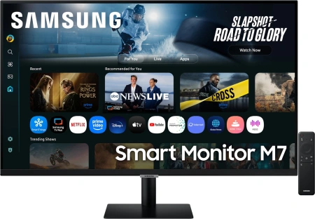 Монитор Samsung 32" S32FM702UIXCI черный VA LED 16:9 HDMI M/M матовая 3000:1 300cd 178гр/178гр 3840x2160 60Hz 4K USB 6.5кг