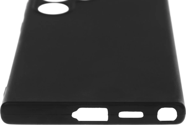 Чехол (клип-кейс) BoraSCO для Samsung Galaxy S24 Ultra Silicone Case черный (72952)