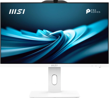 Моноблок MSI Pro AP242P 14M-687RU 23.8" Full HD i7 14700 (2.1) 16Gb SSD512Gb UHDG 770 Windows 11 Pro GbitEth WiFi BT 120W клавиатура мышь Cam белый 1920x1080