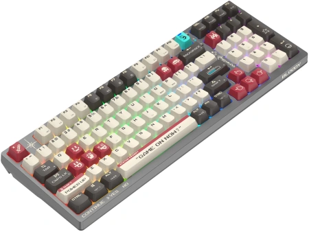 Клавиатура A4Tech WS98 Pixels механическая темно-серый/белый USB беспроводная BT/Radio for gamer LED (WS98)