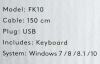 Клавиатура A4Tech FK10 черный/оранжевый USB (FK10 ORANGE) кабель 1.5м
