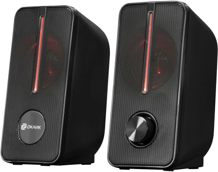 Колонки Оклик OK-120U 2.0 черный 6Вт