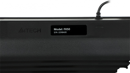 Клавиатура A4Tech FX50 серый USB slim Multimedia (FX50 GREY) кабель 1.5м