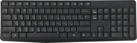 Клавиатура + мышь Logitech MK235 клав:серый мышь:серый/черный USB беспроводная Multimedia (920-007949)
