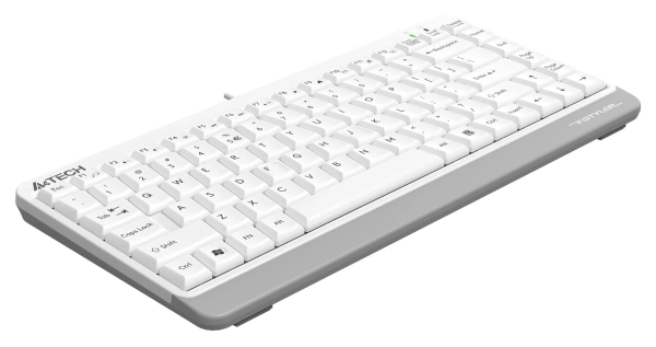 Клавиатура A4Tech FKS11 белый/серый USB (FKS11 WHITE) кабель 1.5м
