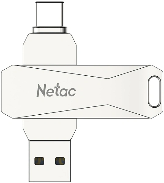 Флеш Диск Netac 128GB U782C NT03U782C-128G-32PN USB3.0 серебристый