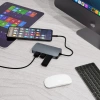Разветвитель USB-C Lyambda LC118 5порт. серый
