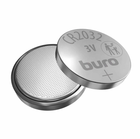 Батарея Buro Lithium CR2032 (1шт) блистер