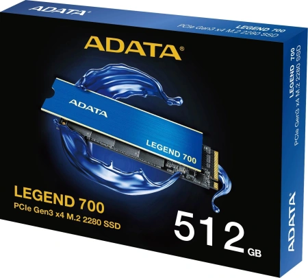 Накопитель SSD A-Data PCIe 3.0 x4 512GB ALEG-700-512GCS Legend 700 M.2 2280
