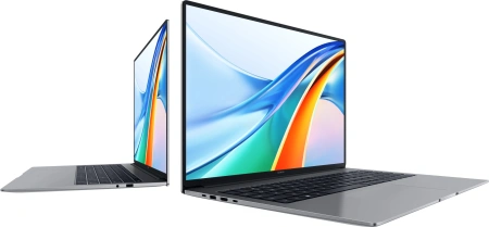 Ноутбук Honor MagicBook X16 Plus 2024 BRI-76 Ryzen 7 8845HS 16Gb SSD512Gb AMD Radeon 780M 16" IPS WUXGA (1920x1200) Windows 11 Home grey space WiFi BT Cam (5301AJPD)