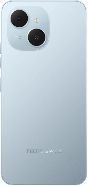 Смартфон Tecno Spark 40C 128Gb 8Gb голубой моноблок 3G 4G 2Sim 6.67" 720x1600 Android 15 13Mpix 802.11 a/b/g/n/ac/ax GPS GSM900/1800 Protect FM microSD max1024Gb