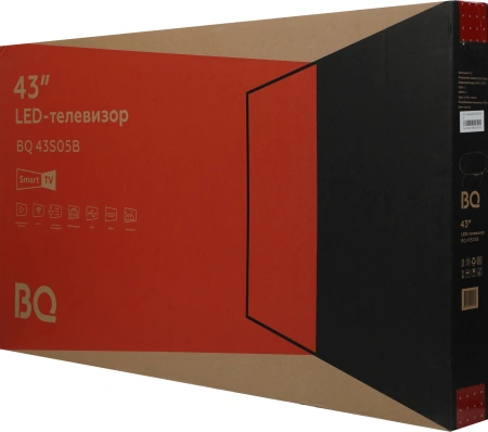 Телевизор LED BQ 43" 43S05B черный/черный FULL HD 60Hz DVB-T DVB-T2 DVB-C USB WiFi Smart TV