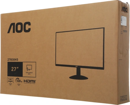 Монитор AOC 27" 27B30H3 черный IPS LED 16:9 HDMI матовая 250cd 178гр/178гр 1920x1080 120Hz VGA FHD 2.94кг