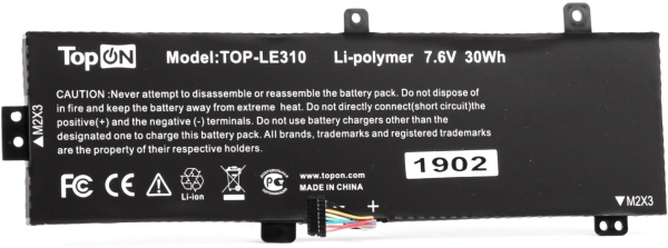 Батарея для ноутбука TopON TOP-LE310 7.6V 3950mAh Li-Pol (103527)